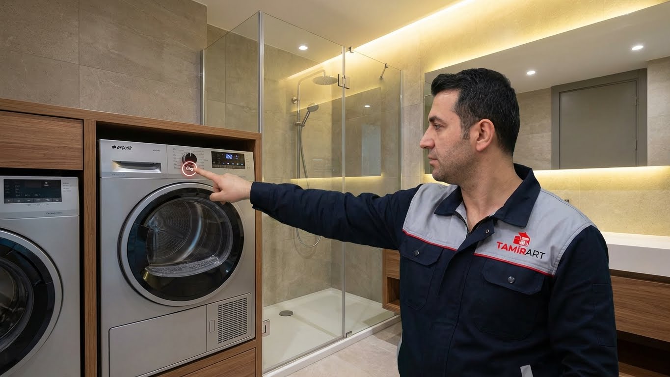 Kilitlenen Arçelik kurutma makinesi nasıl açılır çocuk kilidi çözümü.