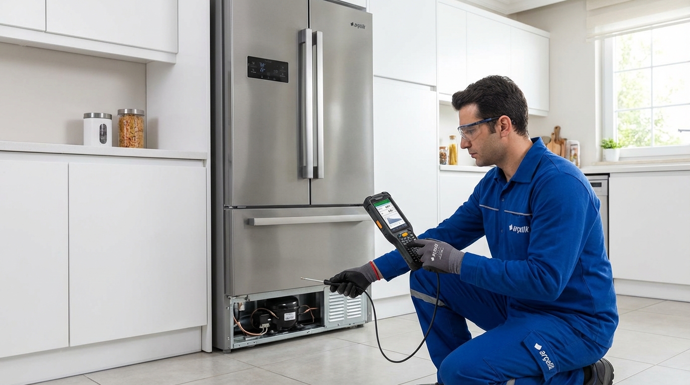 Kamiloba Arçelik teknik servis mobil ekipleri arıza tespiti.