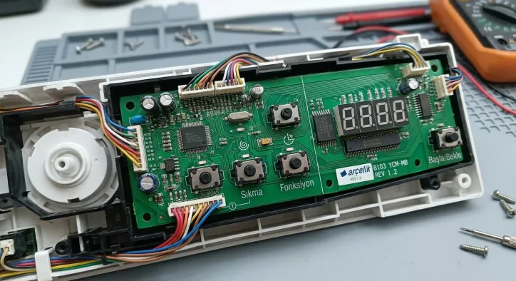 Arçelik Çamaşır Makinesi Kart Arızası: Belirtiler ve Teknik Çözümler